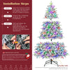 Pre-Lit Flocked Cedar Christmas Tree
