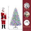 Pre-Lit Flocked Cedar Christmas Tree