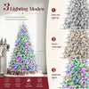 Pre-Lit Flocked Cedar Christmas Tree