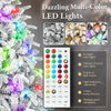 Pre-Lit Flocked Cedar Christmas Tree