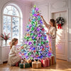 Pre-Lit Flocked Cedar Christmas Tree